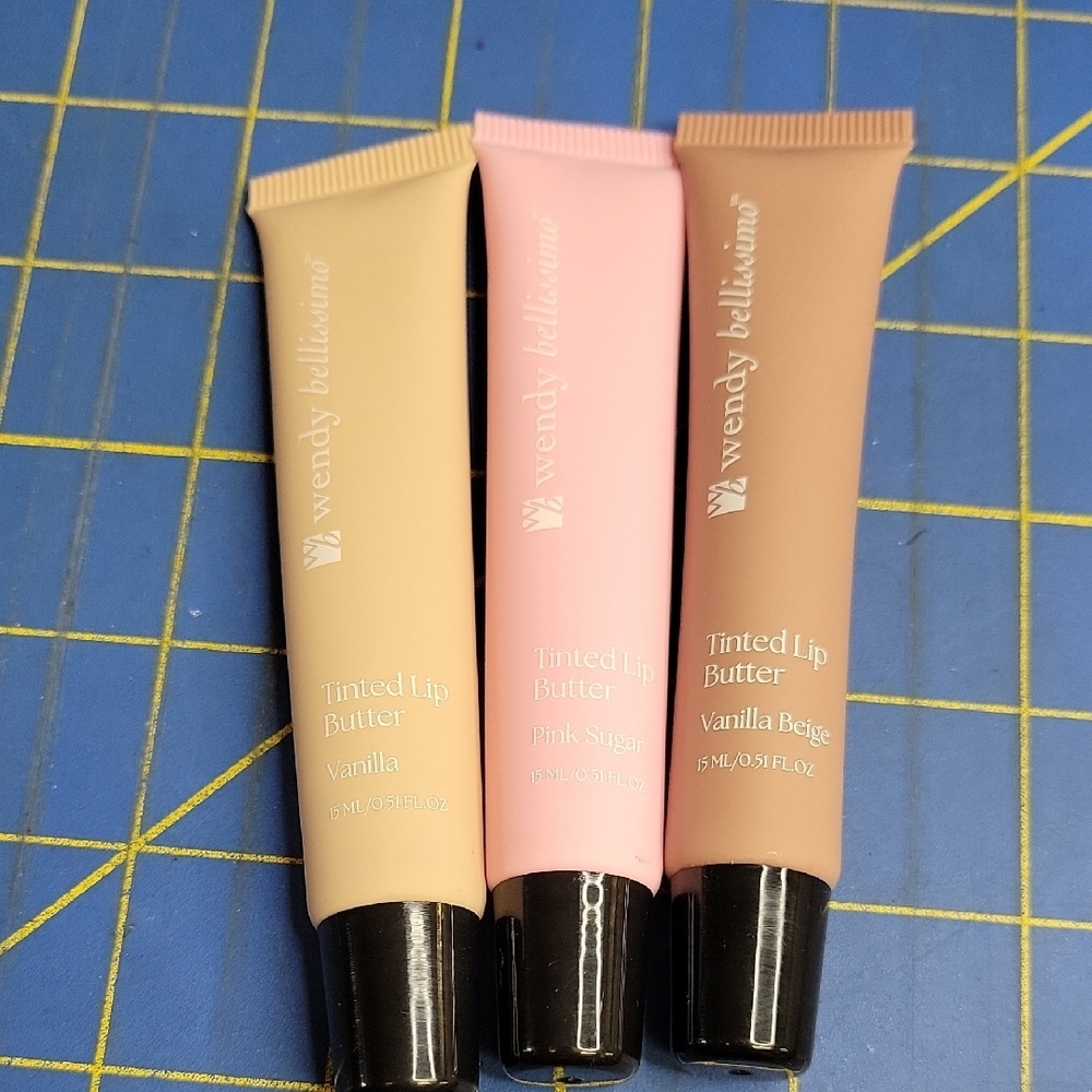 Wendy Bellissimo Tinted Lip Butter Set of 3 New Tubes